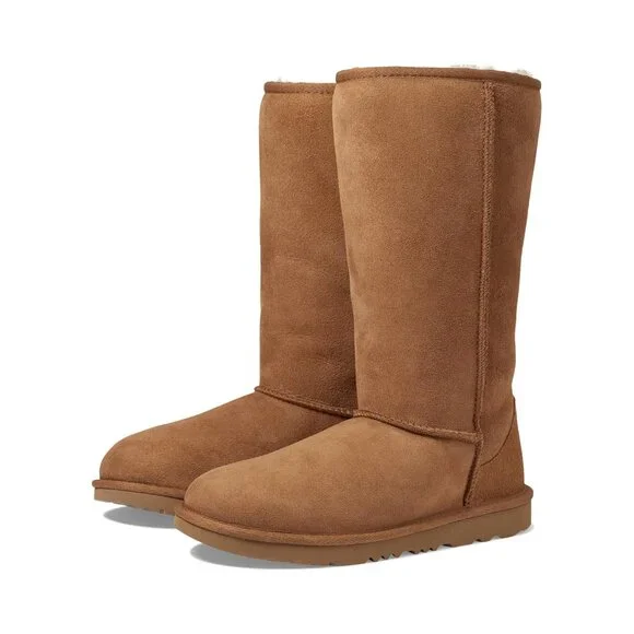 NEW $180 UGG KID'S CHESTNUT CLASSIC TALL BOOTS (YOUTH) US SIZE 13Y - Picture 1 of 8